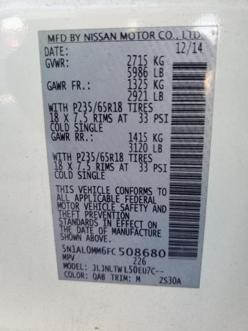 5N1AL0MM6FC508680 Infiniti QX60