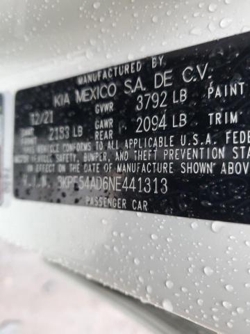 3KPF54AD6NE441313 KIA Forte Gt Line
