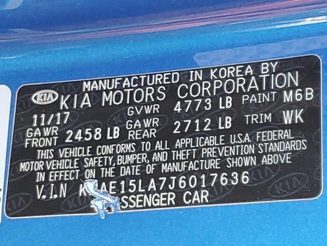 KNAE15LA7J6017636 KIA Stinger