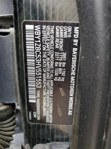 WBY1Z8C53HV551553 BMW I3 REX