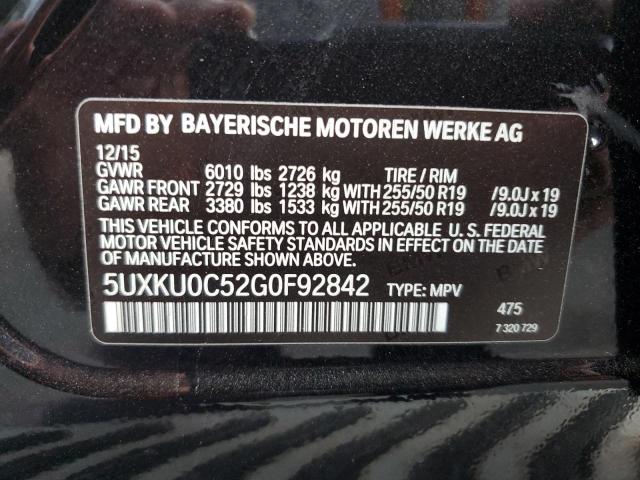 5UXKU0C52G0F92842 BMW X6 Sdrive35i