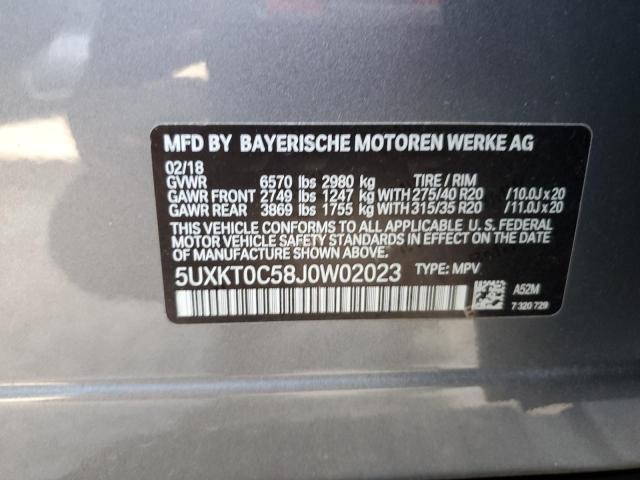 5UXKT0C58J0W02023 BMW X5 Xdr40e