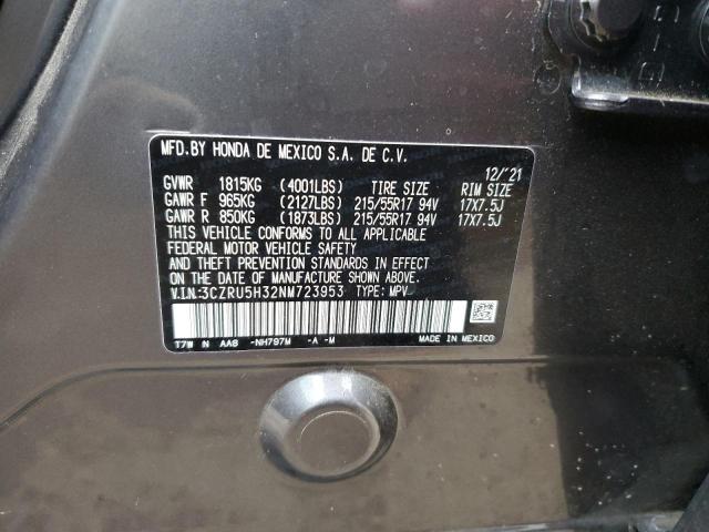 3CZRU5H32NM723953 Honda HR-V LX