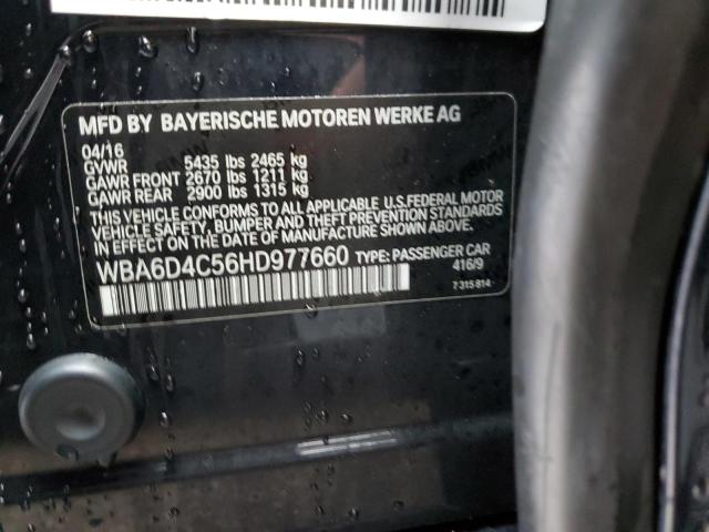 WBA6D4C56HD977660 BMW 650 I Gran Coupe