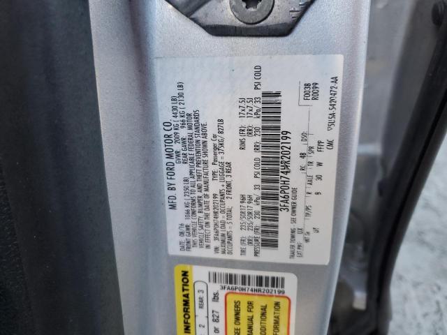 3FA6P0H74HR202199 Ford FUSION SE
