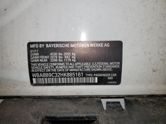 WBA8B9C32HK885161 BMW 330 I