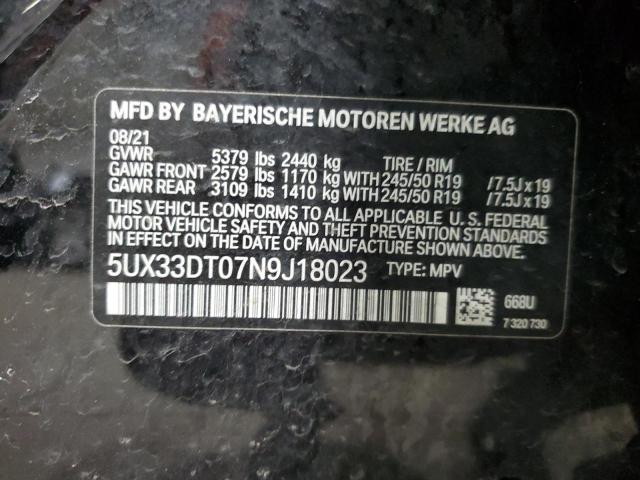 5UX33DT07N9J18023 BMW X4 Xdrive30i
