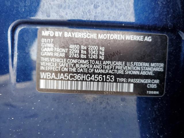 WBAJA5C36HG456153 BMW 530 I