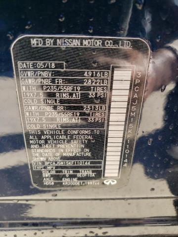 3PCAJ5M15KF110144 Infiniti Qx50 Essential