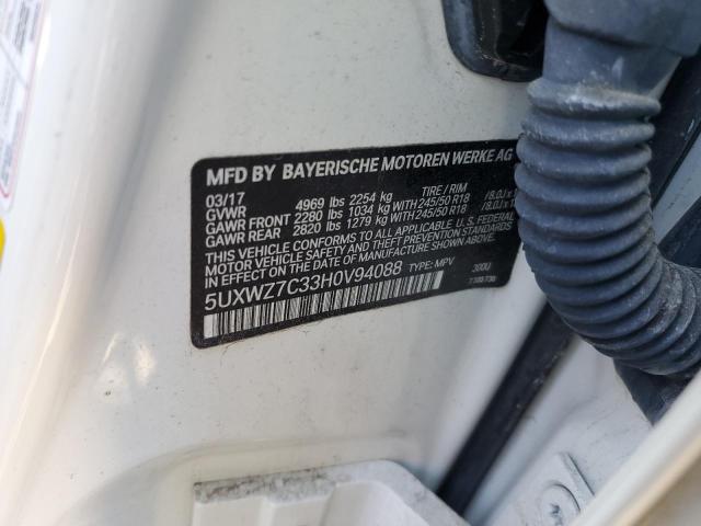 5UXWZ7C33H0V94088 BMW X3 Sdrive28i