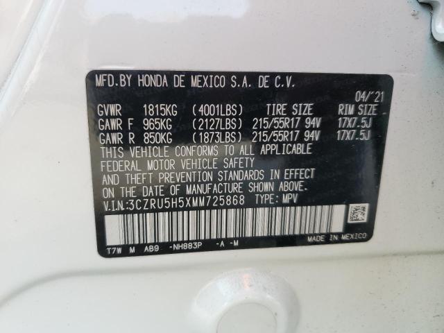 3CZRU5H5XMM725868 Honda HR-V EX