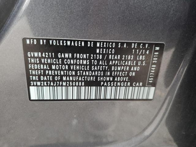 3VW2K7AJ7FM250888 Volkswagen JETTA BASE