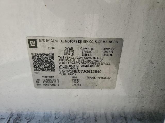 3GTP1NEC7JG612849 GMC Sierra C1500 Slt