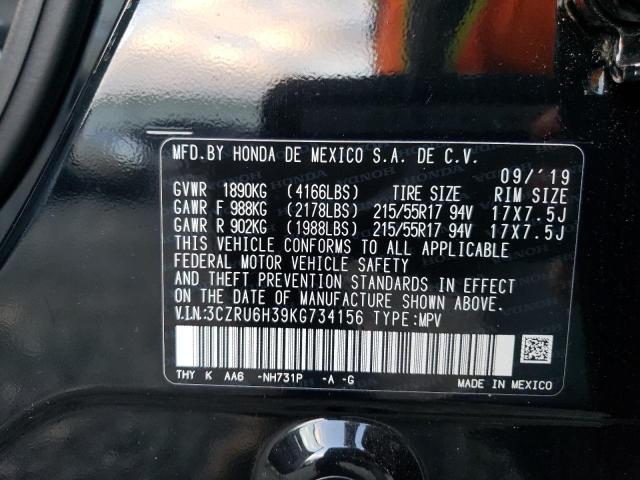3CZRU6H39KG734156 Honda HR-V LX