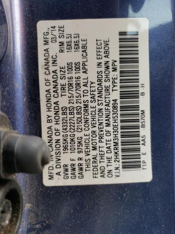 2HKRM3H30EH530894 Honda CR-V LX