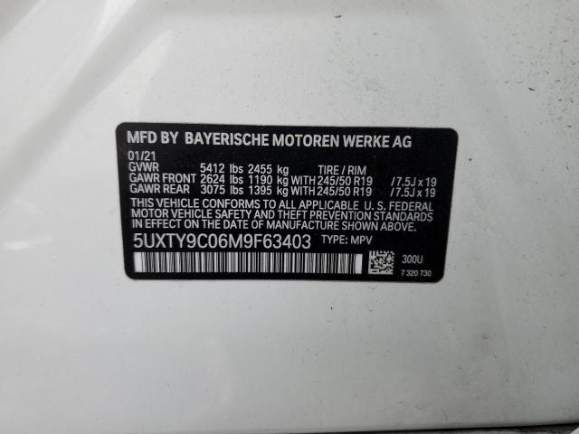 5UXTY9C06M9F63403 BMW X3 Xdrivem40i