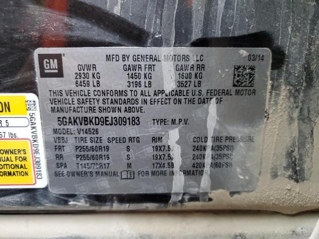 5GAKVBKD9EJ309183 Buick Enclave