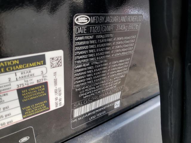 SALGS2RU8MA427977 Land Rover Range Rover Hse Westminster Edition