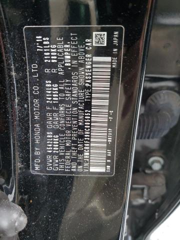 JHMCR6F39HC005052 Honda ACCORD HYBRID