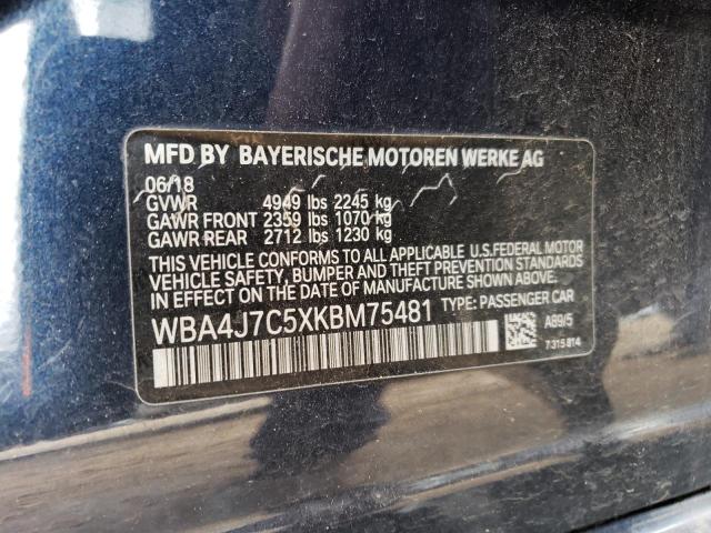WBA4J7C5XKBM75481 BMW 440xi Gran Coupe