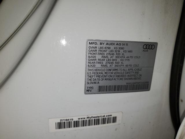 WA1LGAFE9FD022558 Audi Q7 Premium Plus
