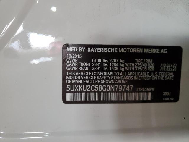 5UXKU2C58G0N79747 BMW X6 Xdrive35i