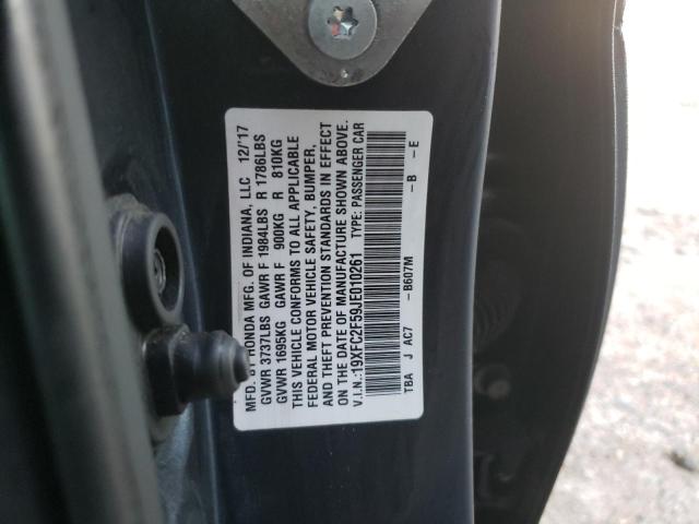 19XFC2F59JE010261 Honda Civic Lx