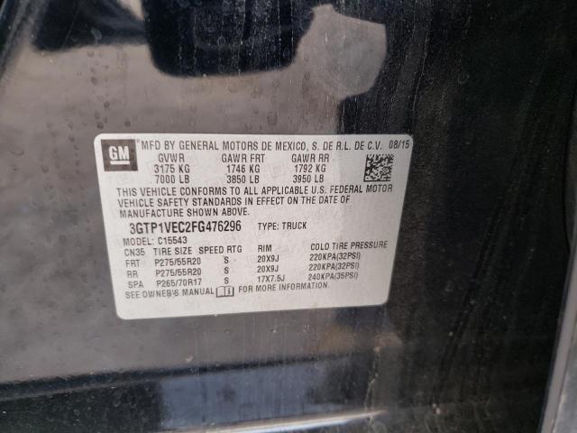 3GTP1VEC2FG476296 GMC Sierra C1500 Slt