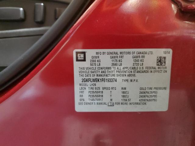 2GKFLWEK1F6193374 GMC Terrain Sle