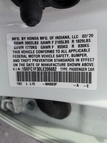 19XFC1F30LE206682 Honda CIVIC EX