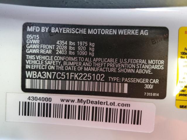 WBA3N7C51FK225102 BMW 428 I