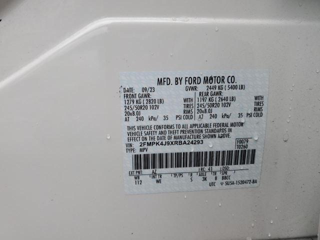 2FMPK4J9XRBA24293 Ford EDGE SEL