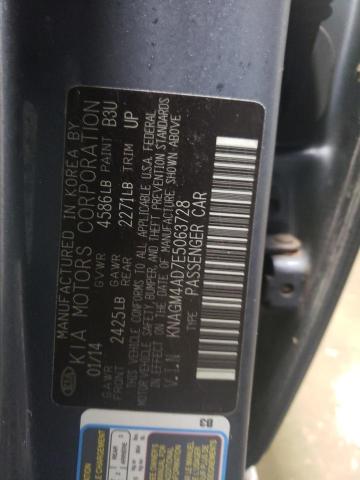 KNAGM4AD7E5063728 KIA OPTIMA HYBRID