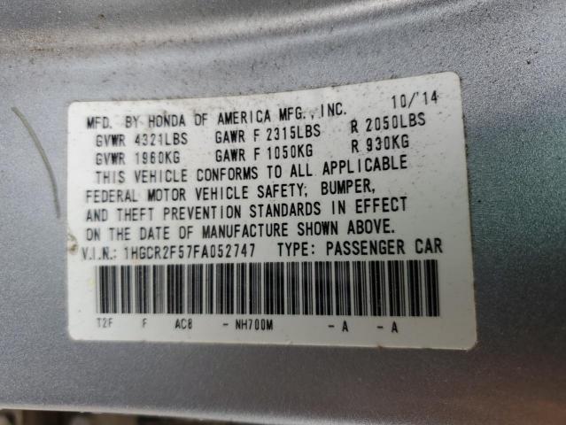 1HGCR2F57FA052747 Honda Accord Sport