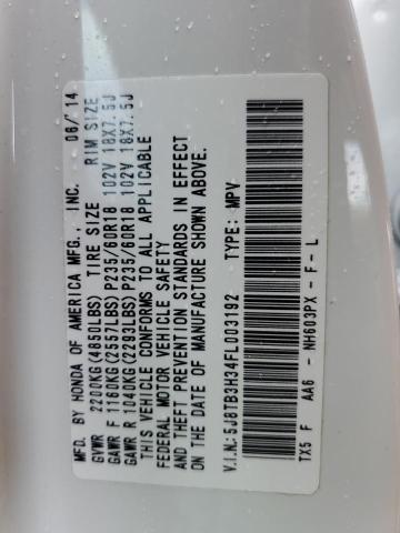 5J8TB3H34FL003192 Acura RDX