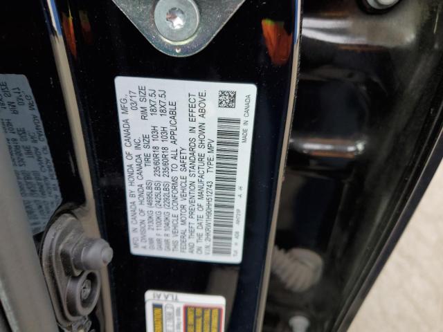 2HKRW1H90HH512743 Honda Cr-v Touring