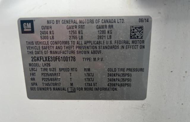 2GKFLXE30F6100178 GMC Terrain Slt