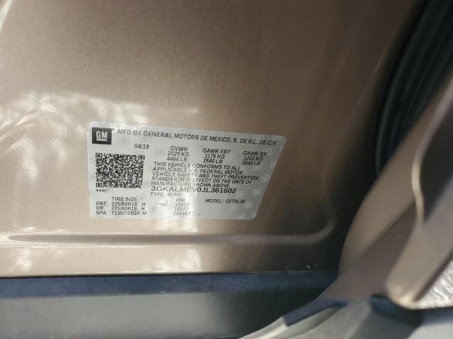 3GKALMEV0JL361602 GMC Terrain Sle