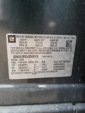3GNAXJEV3JS568318 Chevrolet EQUINOX LT