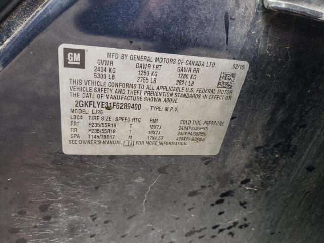 2GKFLYE31F6289400 GMC Terrain Slt