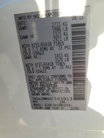 5N1AL0MN1FC543913 Infiniti QX60
