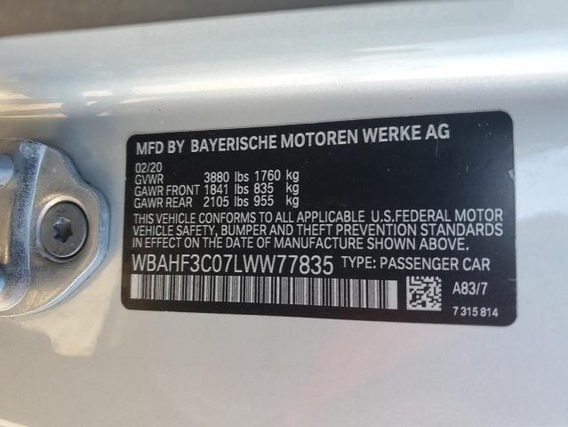 WBAHF3C07LWW77835 BMW Z4 Sdrive30i
