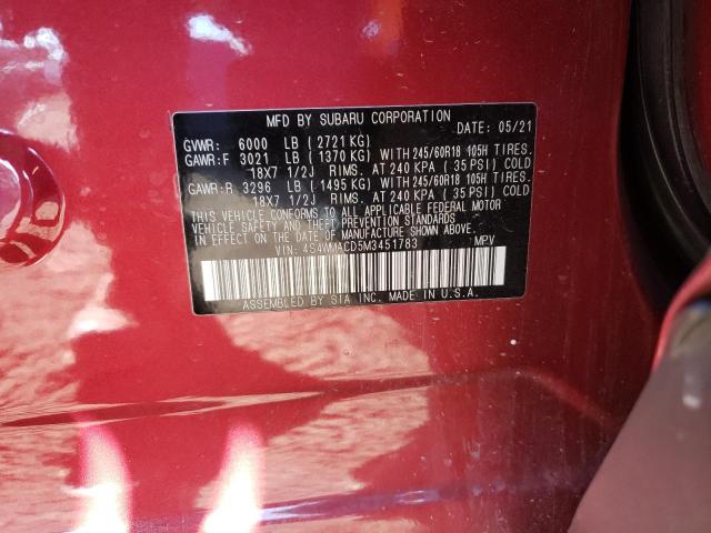 4S4WMACD5M3451783 Subaru Ascent Premium