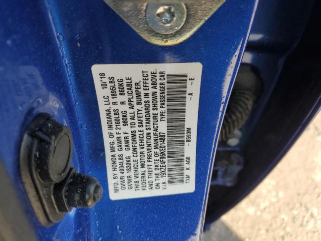 19XZE4F96KE014887 Honda Insight Touring