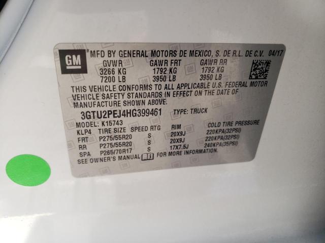 3GTU2PEJ4HG399461 GMC Sierra K1500 Denali