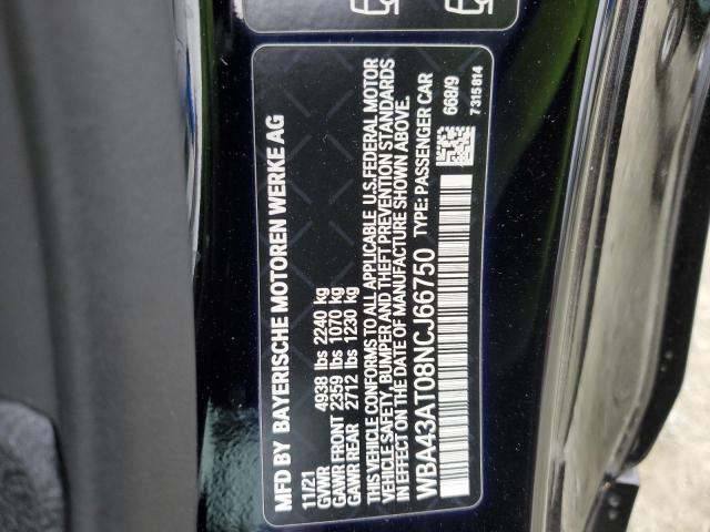 WBA43AT08NCJ66750 BMW 430xi