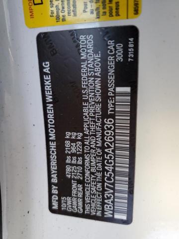 WBA3V7C54G5A26936 BMW 428 I Sulev