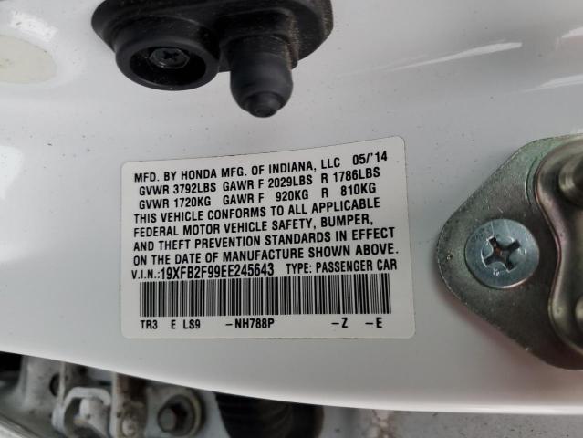 19XFB2F99EE245643 Honda CIVIC EXL