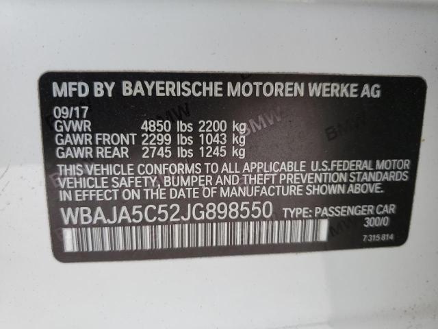 WBAJA5C52JG898550 BMW 530 I