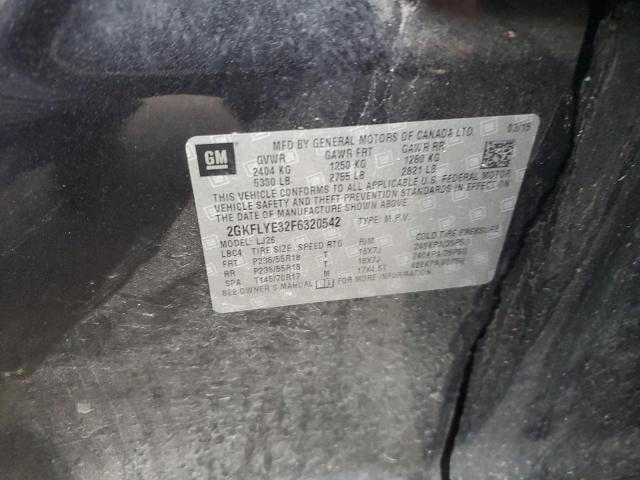 2GKFLYE32F6320542 GMC Terrain Slt
